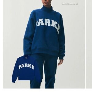 PARKE Holiday Turtleneck Sweatshirt, S/M